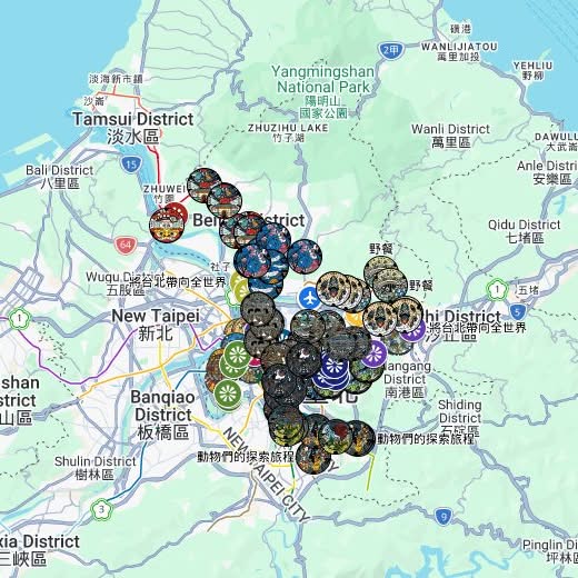 超級有趣～～台北市的雨水地下道人孔蓋，好有設計感。取名「台北蓋水」（台語諧音）。