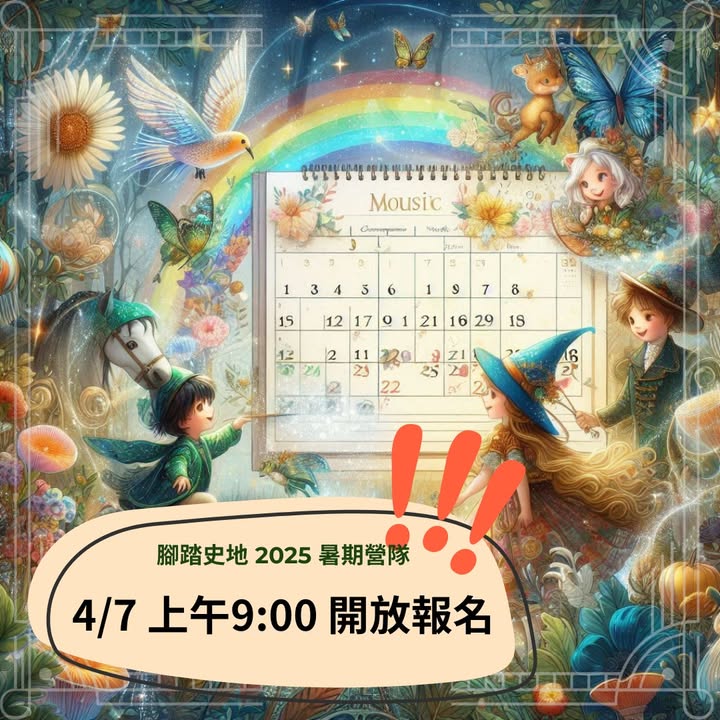 【公告】腳踏史地2025暑假營隊，表單開放時間：